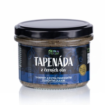 Tapenáda z černých oliv 170 g The Pelikans 